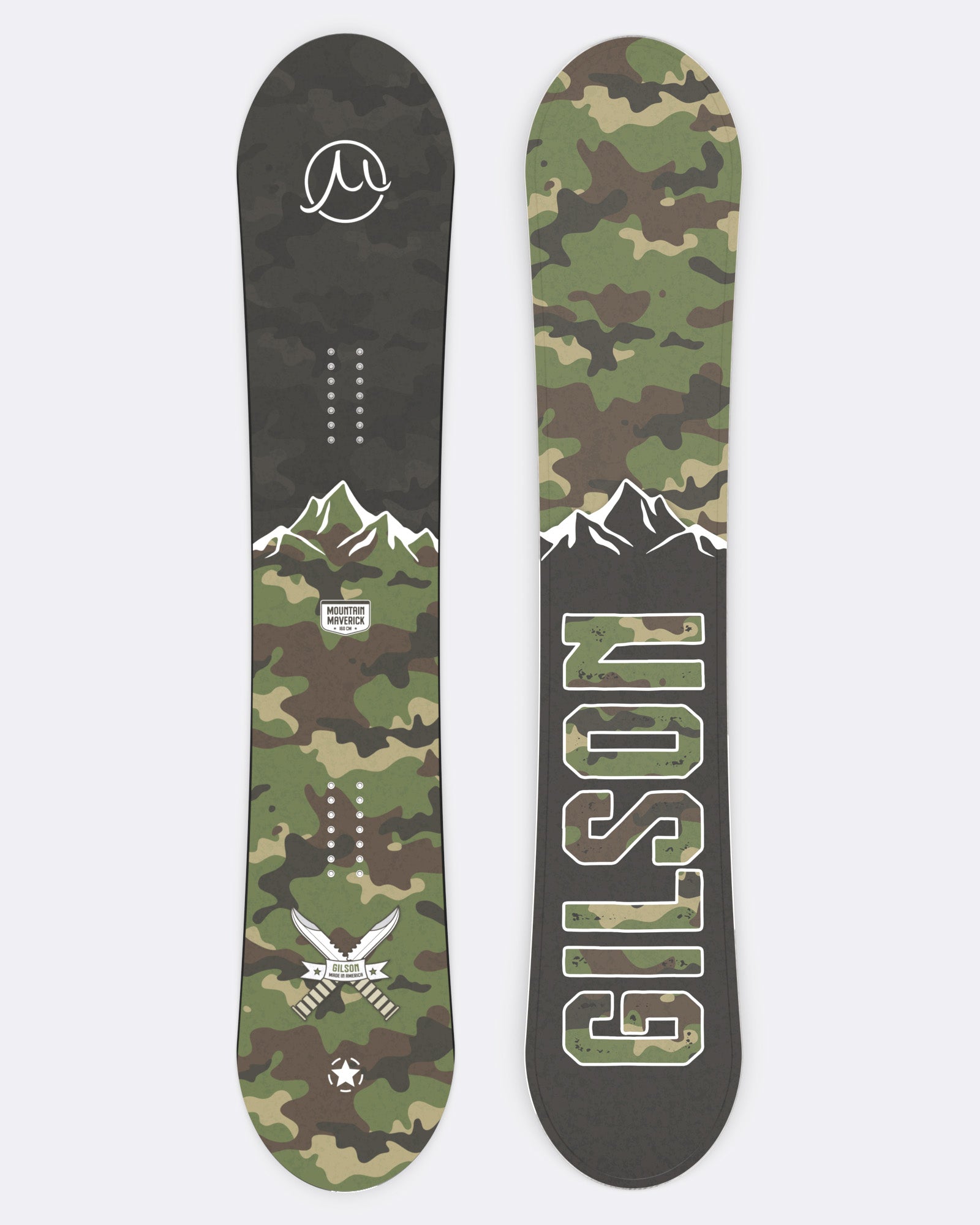GILSON Mountain Maverick All Mountain Hybrid Camber Snowboard (165cm)