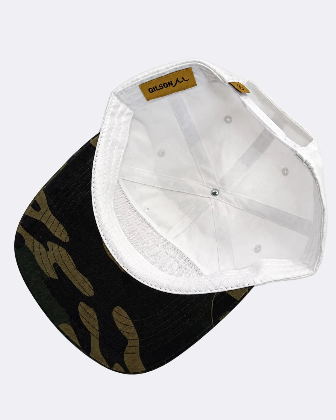 Camp Camo Hat underside and camo brim