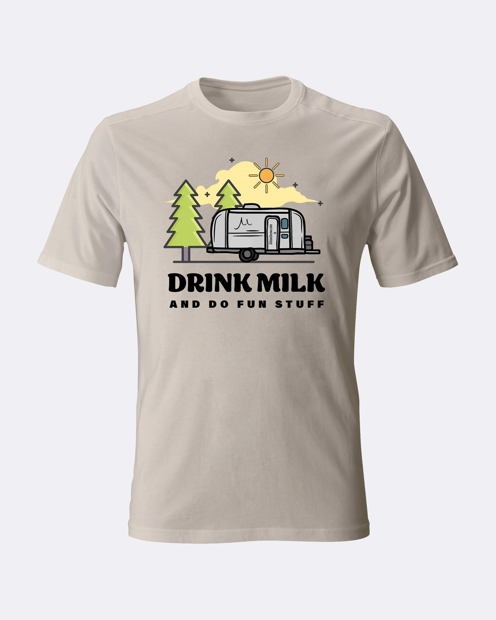Drink Milk Tee Sand graphics