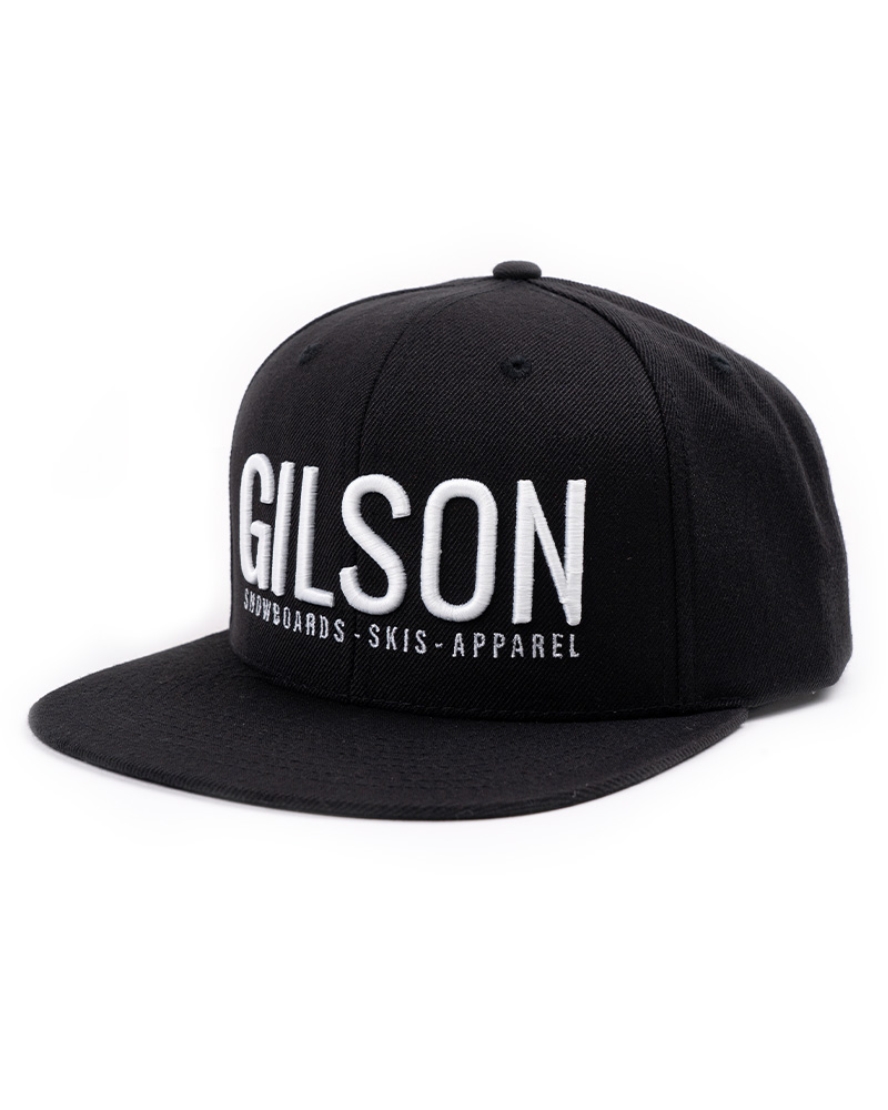 Gilson Flat Brim 
Snapback Black graphics
