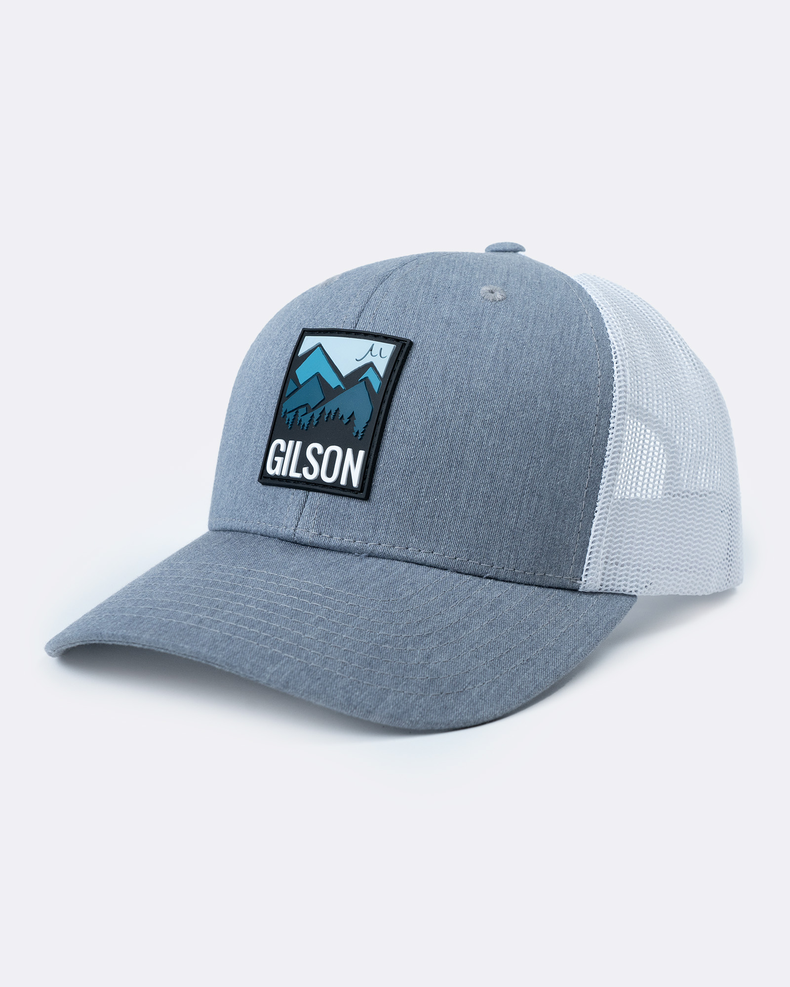 Gilson Trucker 
Rubber Patch Gray graphics