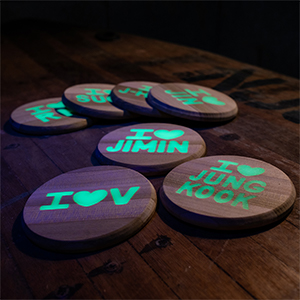 Glow Coasters 
K-pop  graphics