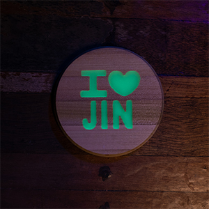 Glow Coasters 
K-pop Jin  graphics
