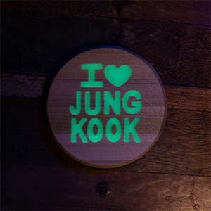 Glow Coasters 
K-pop Jungkook  graphics