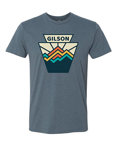 Keystoked indigo tee small