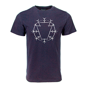 Keystone circle navy tee small