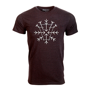 Keystone snowflake carbon tee small