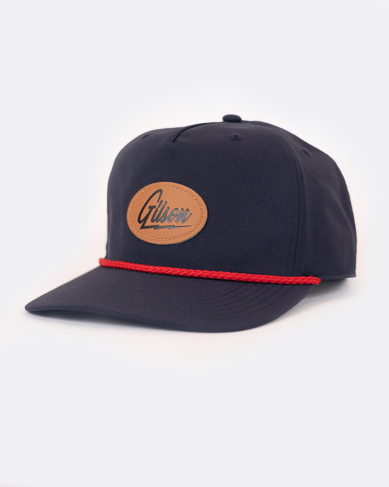 Leather Round Snapback graphics