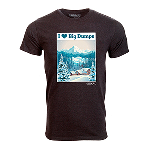 Snowfall carbon tee small