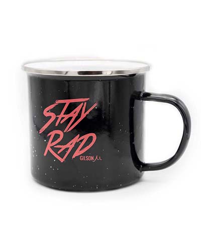 Stay Rad 
Steel Camp Mug graphics