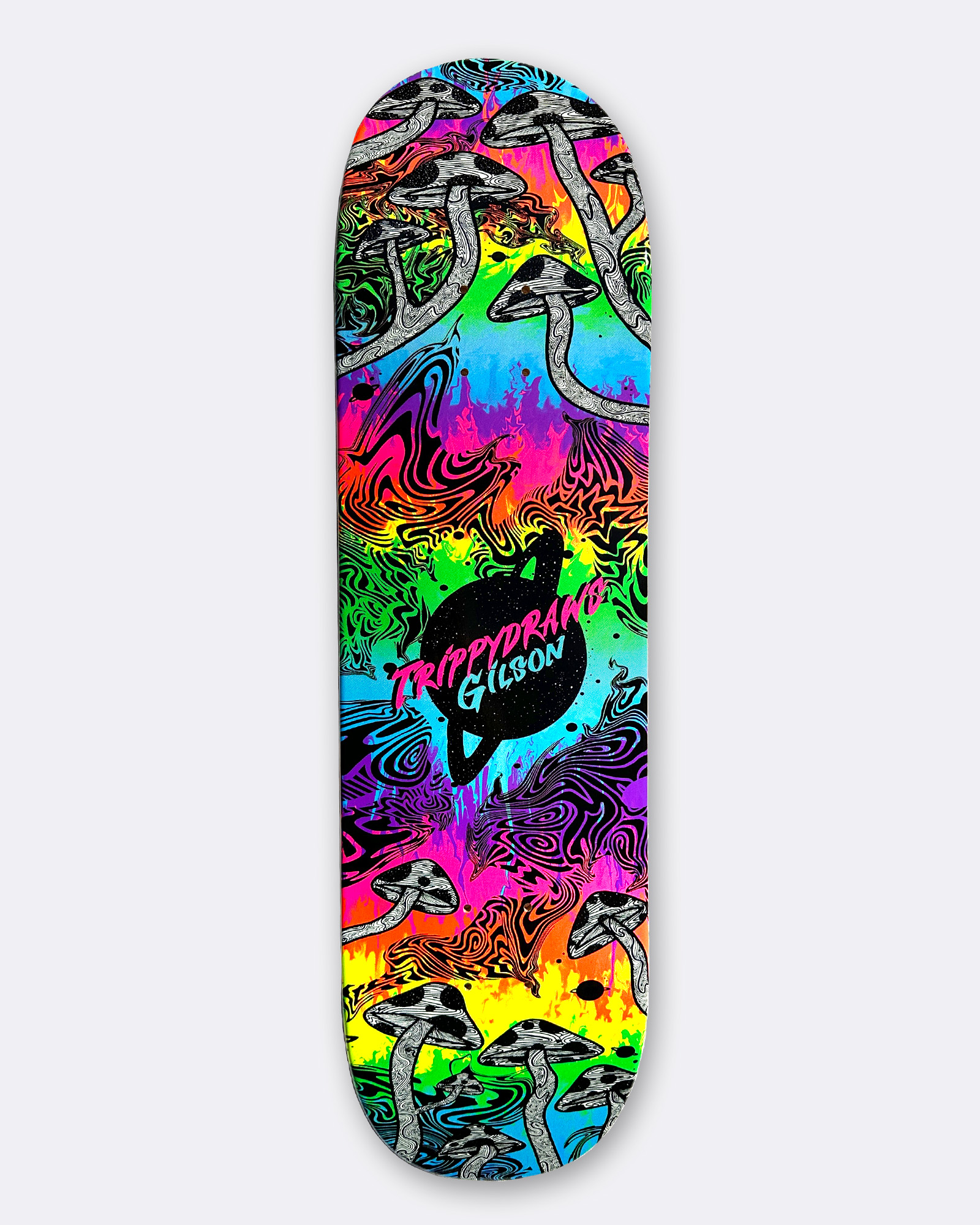 Trippydraws Skateboard graphics