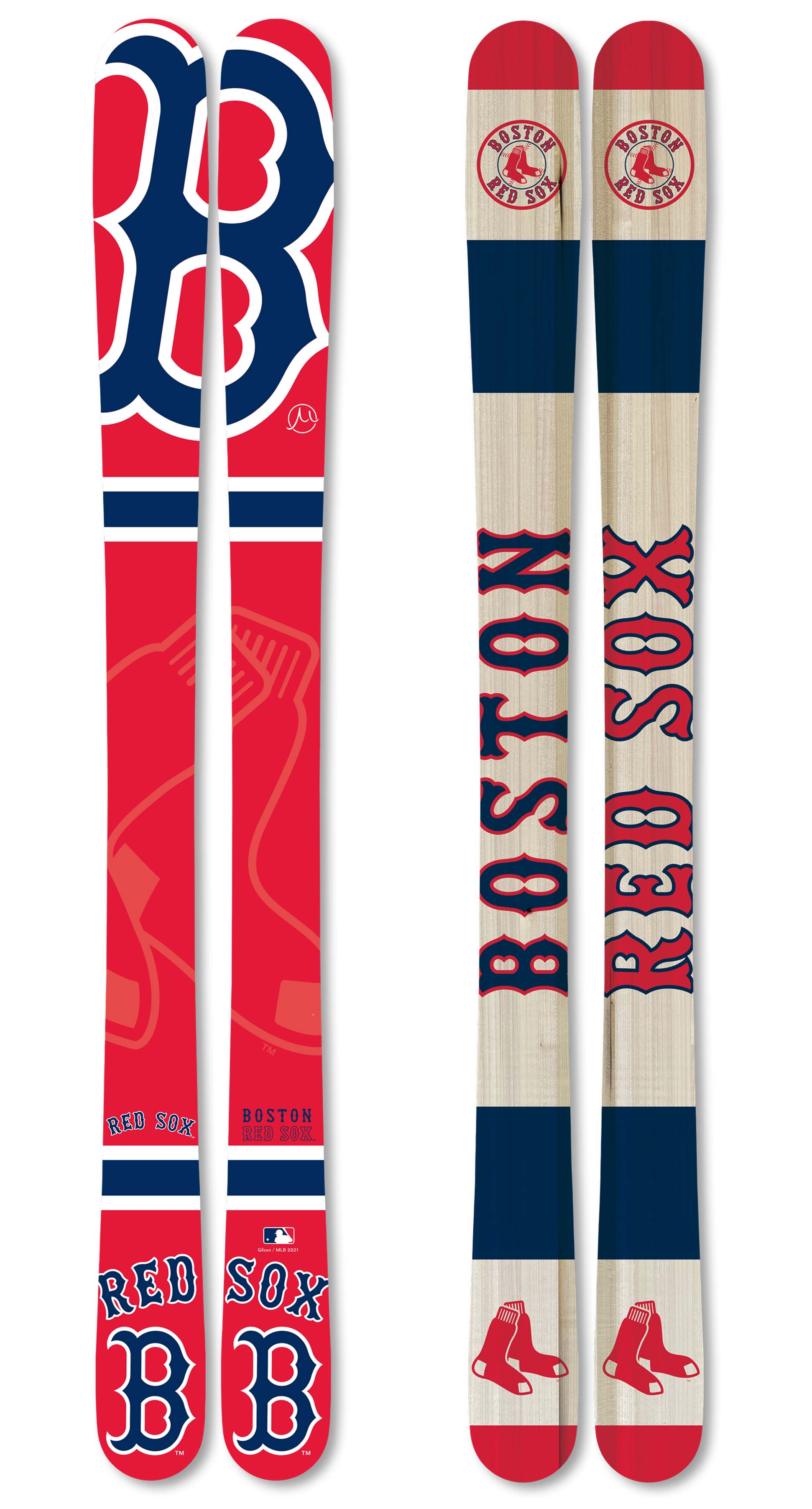 2022 mlb boston red sox skis large
