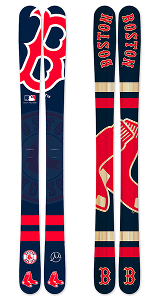 American Made Skis - Boston Red Sox