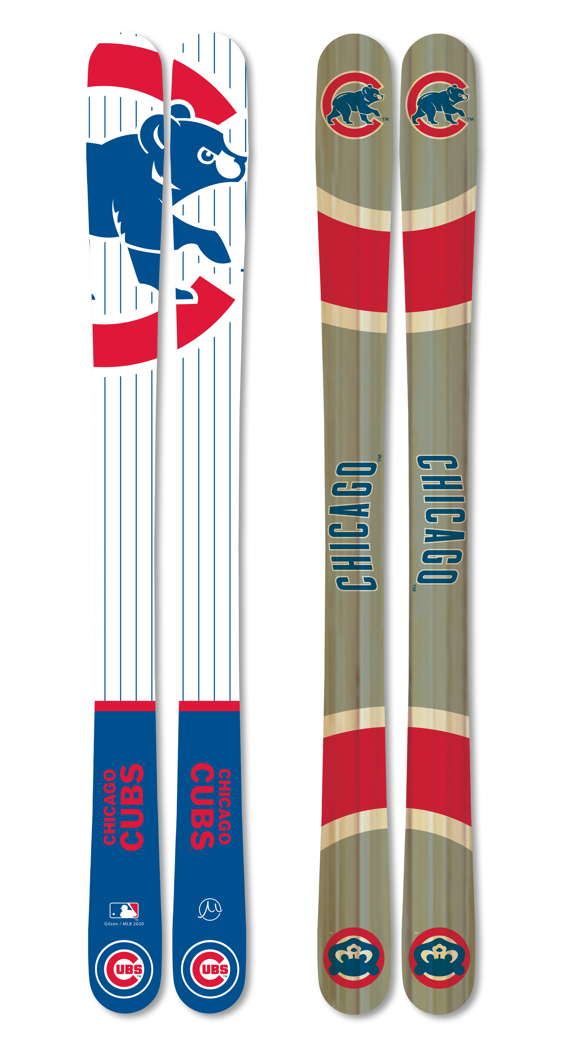 Mlb chicago cubs skis large