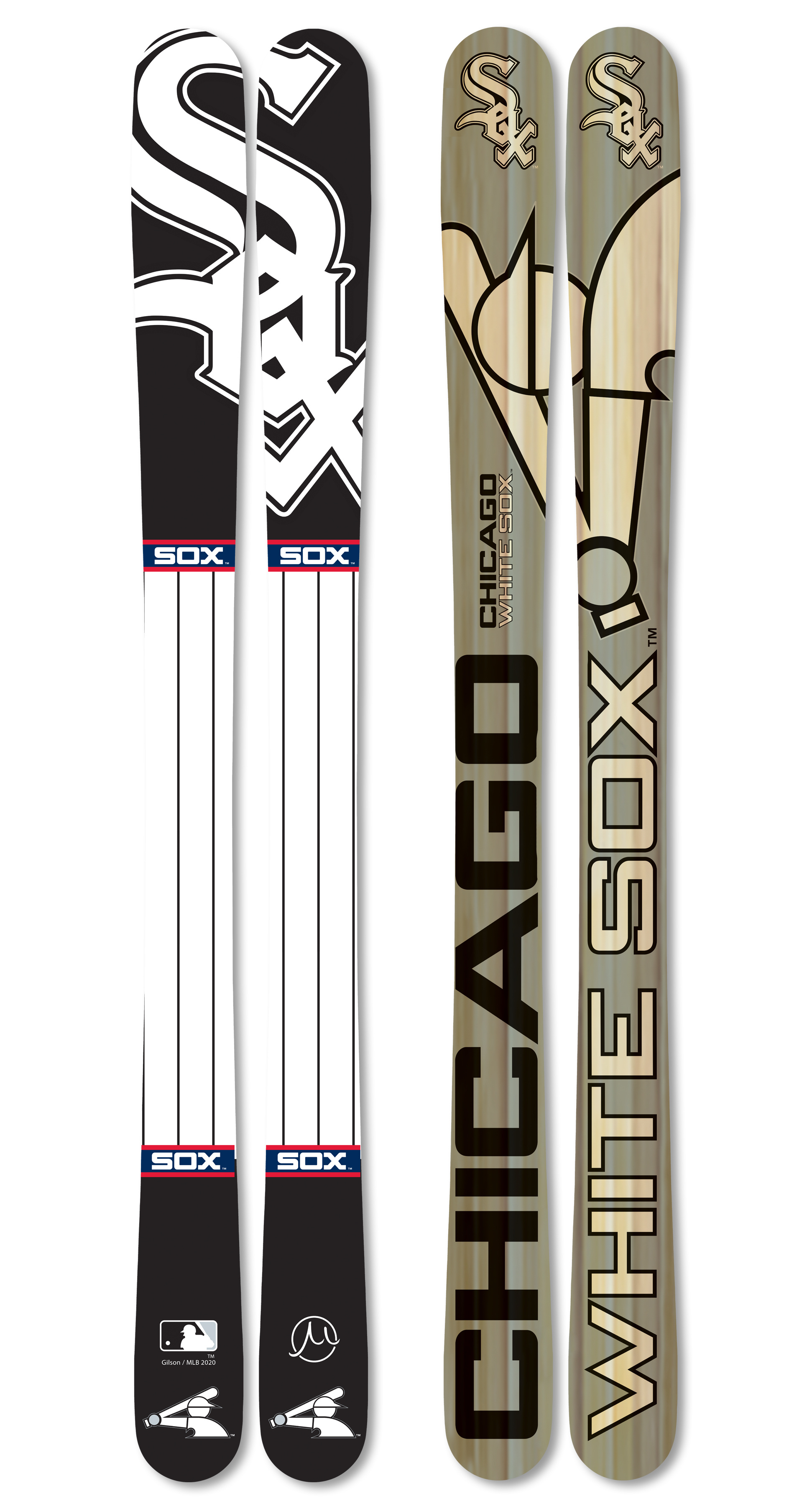 Mlb chicago white sox skis large