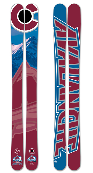 Nhl colorado avalanche skis small