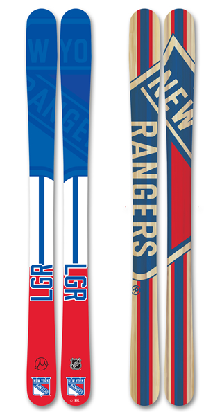 Nhl new york rangers skis small