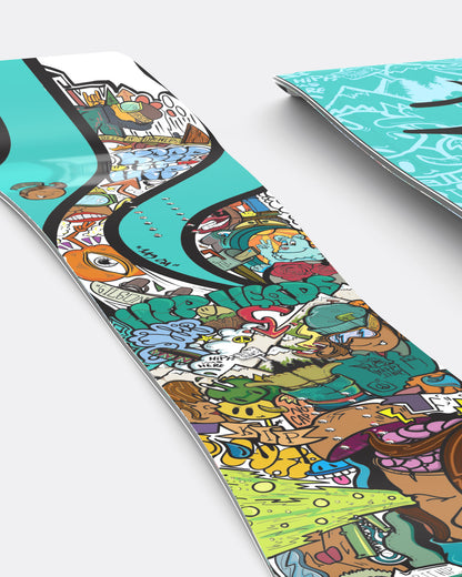 burton gtwin snowboard Hippy Stick Limited Snowboard | Freestyle Hybrid Camber