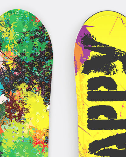Shred Happy Hybrid Camber All Mountain Snowboard Shred Happy Hybrid Camber All Mountain Snowboard