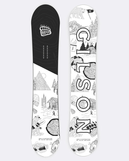 burton grizzly bear snowboard GILSON Bear Claw All Mountain Hybrid Camber Snowboard (160 Wide)