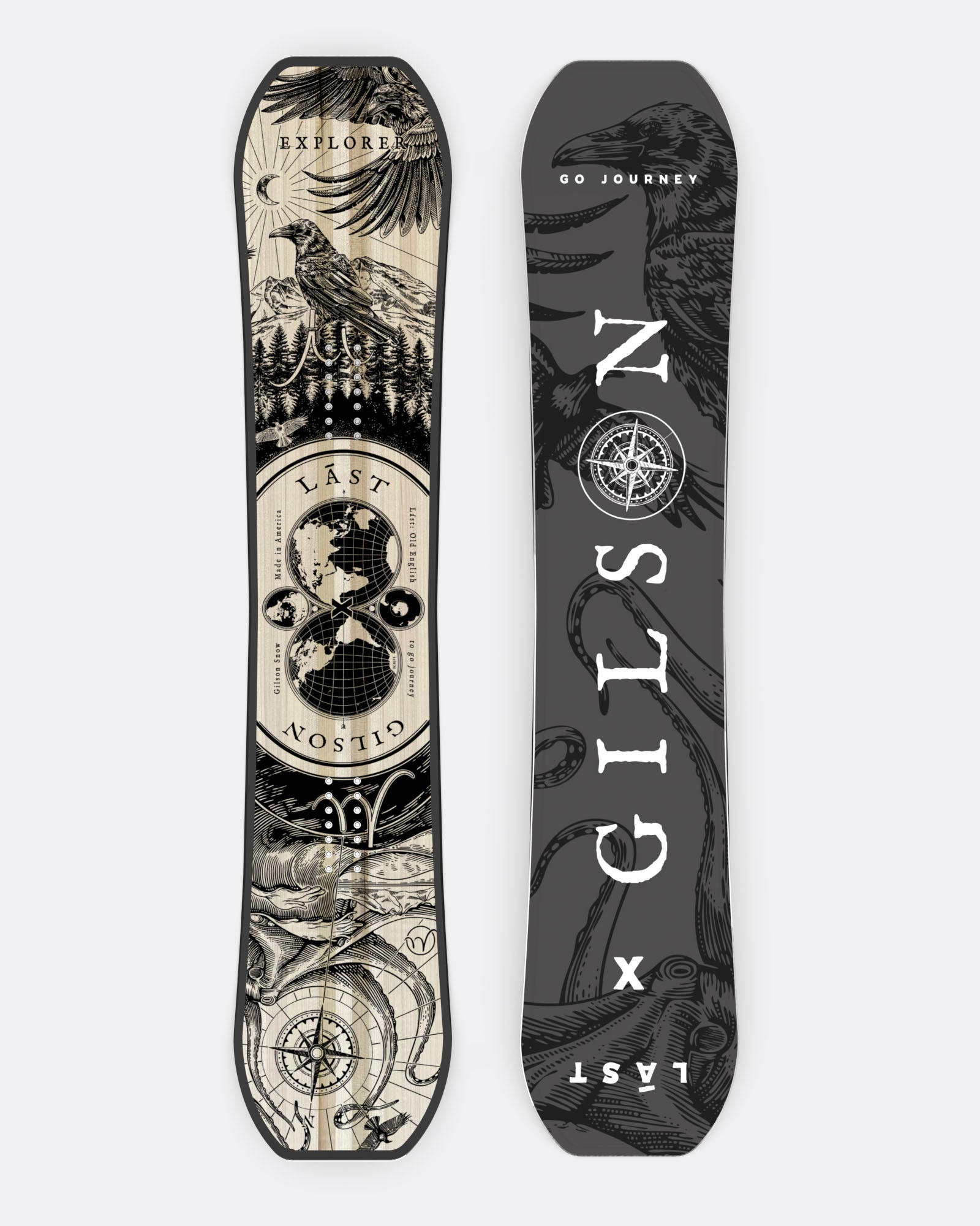 GILSON Explorer Freestyle Flat-to-Rocker Snowboard (130cm)