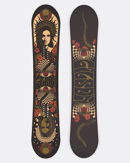 nitro cinema hybrid camber snowboard GILSON Luna Solar All Mountain Hybrid Camber Snowboard (140cm)
