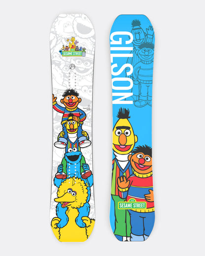 GILSON Sesame Street Squad Goals Bert Ernie Freestyle Flat-to-Rocker Snowboard (154 Wide)