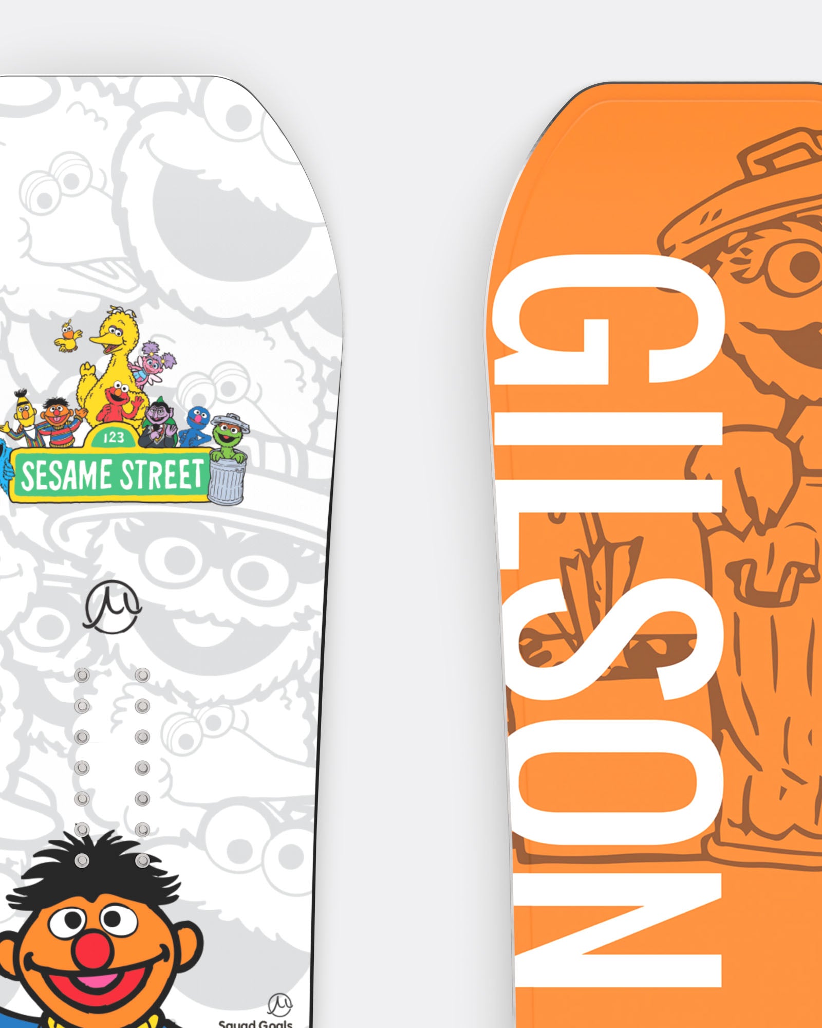 Sesame Street Oscar the Grouch Snowboard | GILSON Flat-to-Rocker