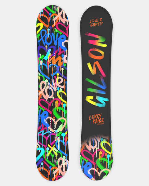 Street Hearts Hybrid Camber All Mtn Snowboard | GILSON x Corey Paige