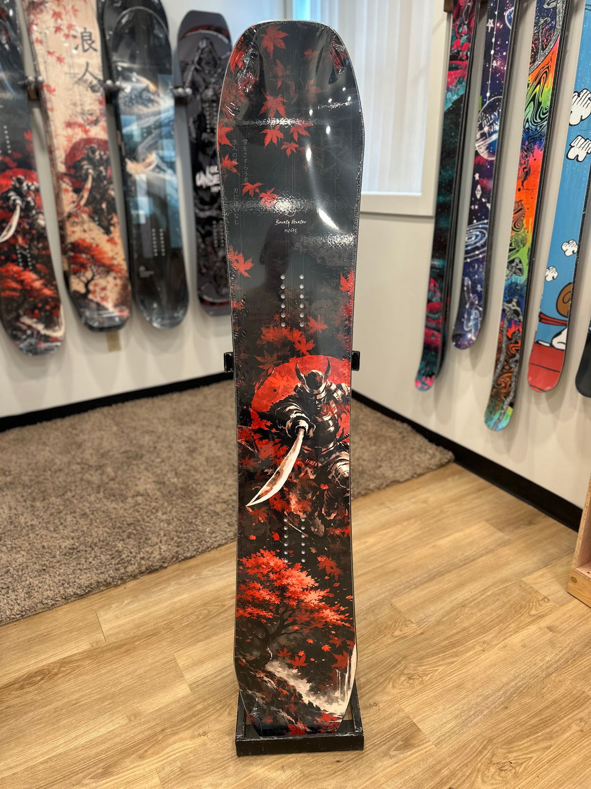 Closeout - 2027 Dark Bounty Hunter 157cm 3D (Base dimples/Low spots) #4486