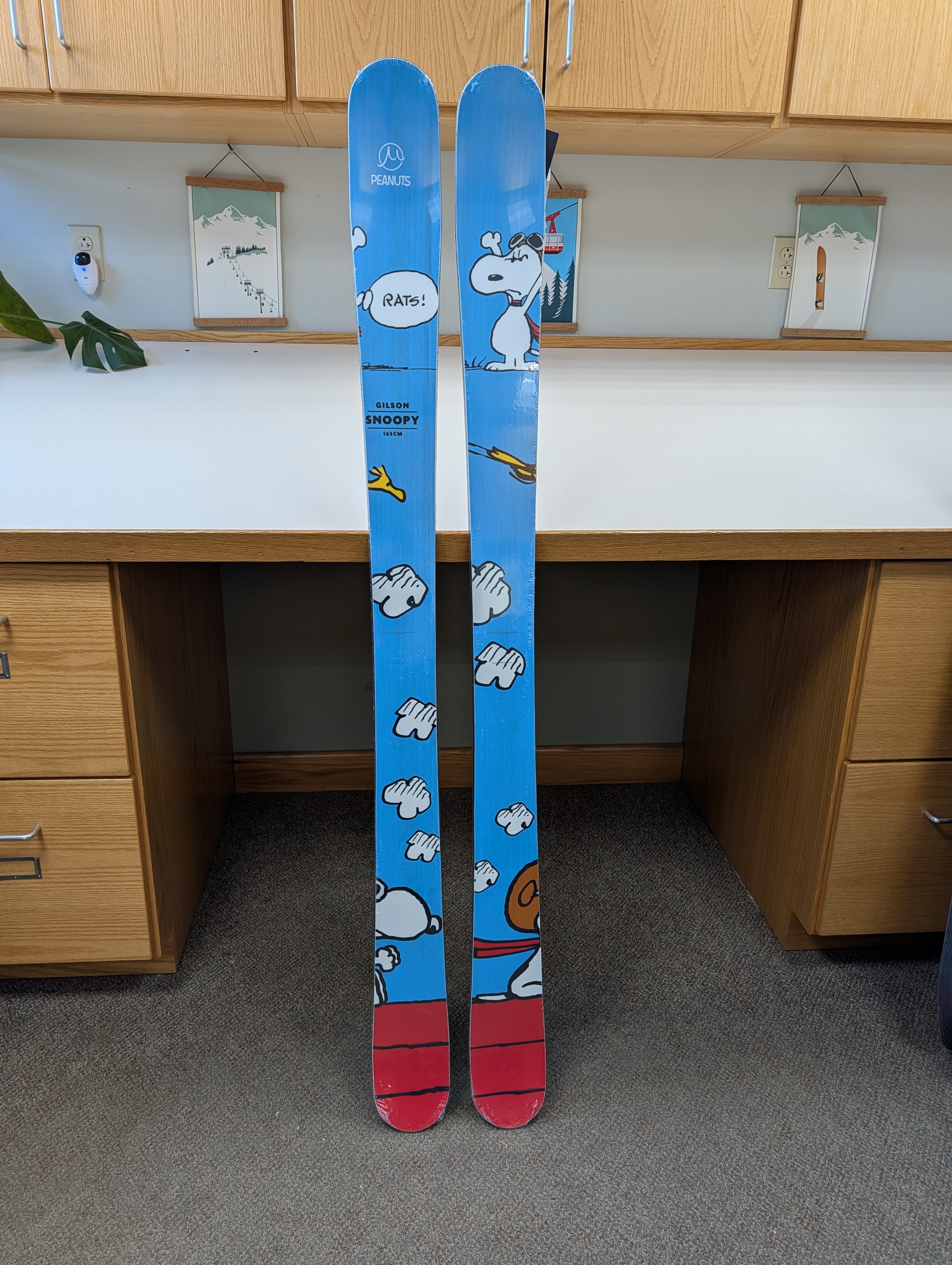 GILSON Closeout #9846 – Snoopy Skis 163cm