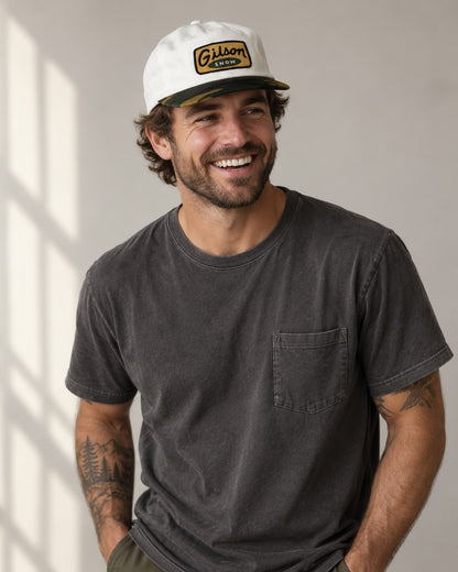Camp Camo Hat worn on model