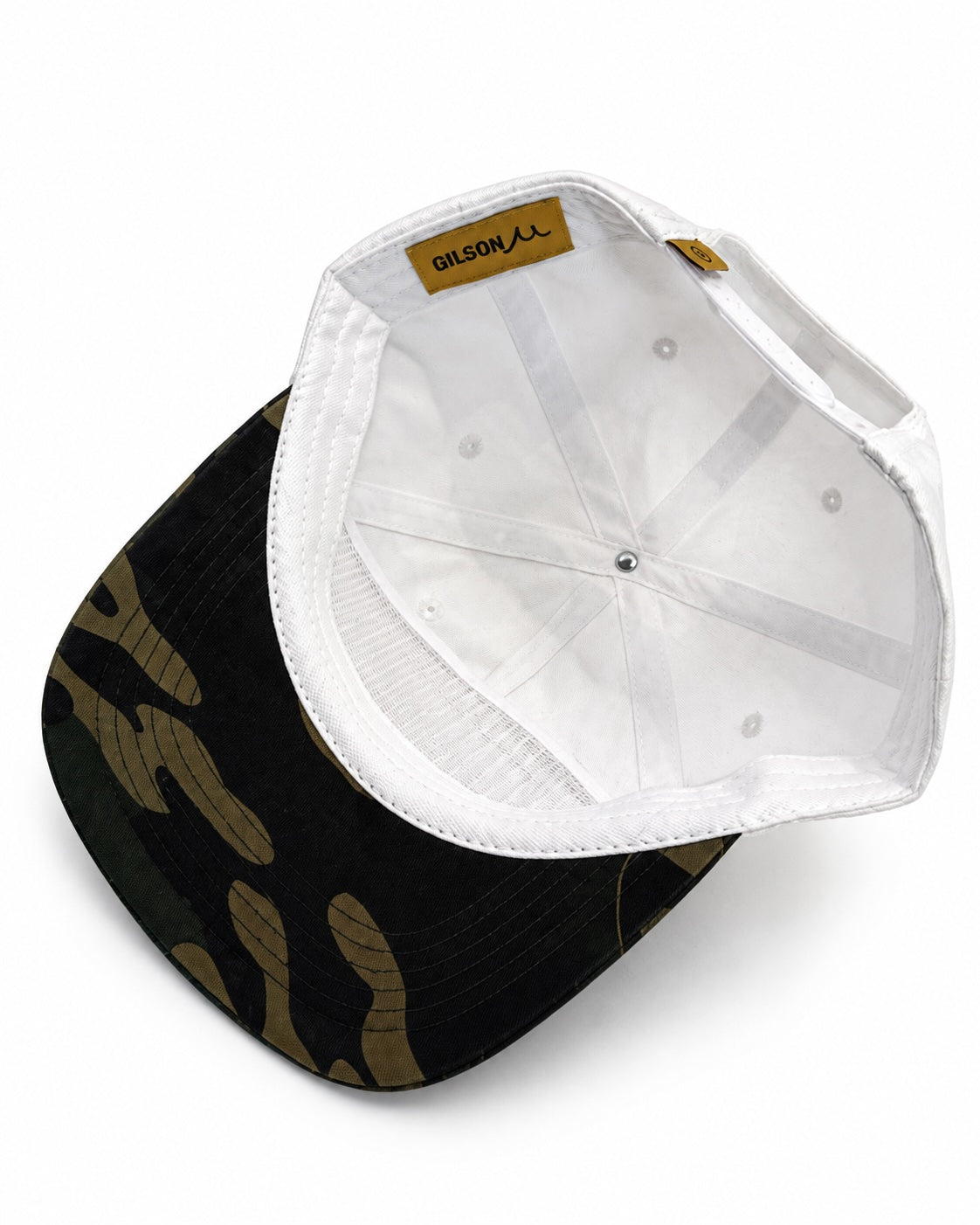Camp Camo Hat underside and camo brim