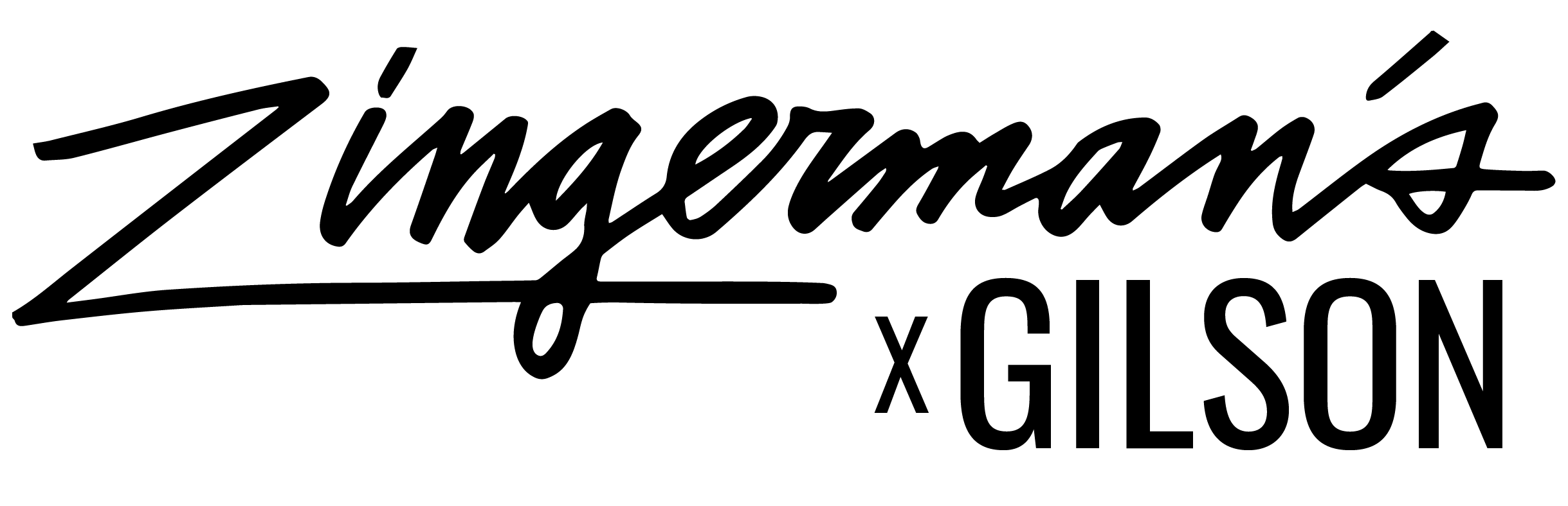 Zingerman's x Gilson logo with black text on a white background