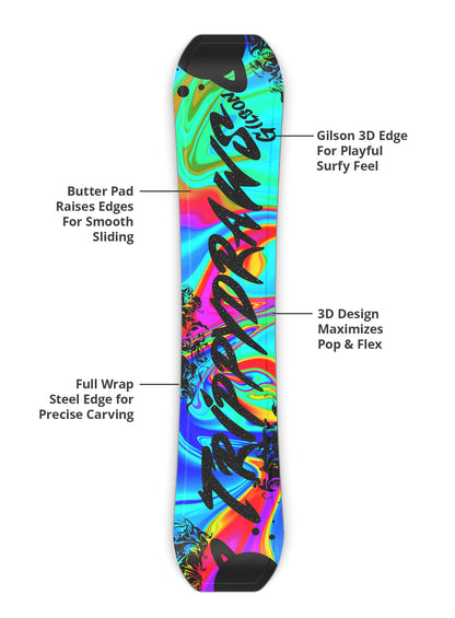 burton limited edition snowboards 2017 TRIPPY Limited Edition Freestyle Hybrid Camber Snowboard